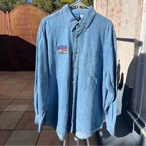 2011 Jackson Hole Rendezvous XXXV Port and Company Denim Shirt - Size XL
